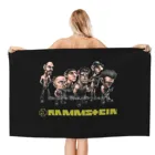 Мультяшное модное мягкое банное полотенце для душа металлический Ramm Stein тяжелый металл Flaim Deutchland мультяшный логотип концерт