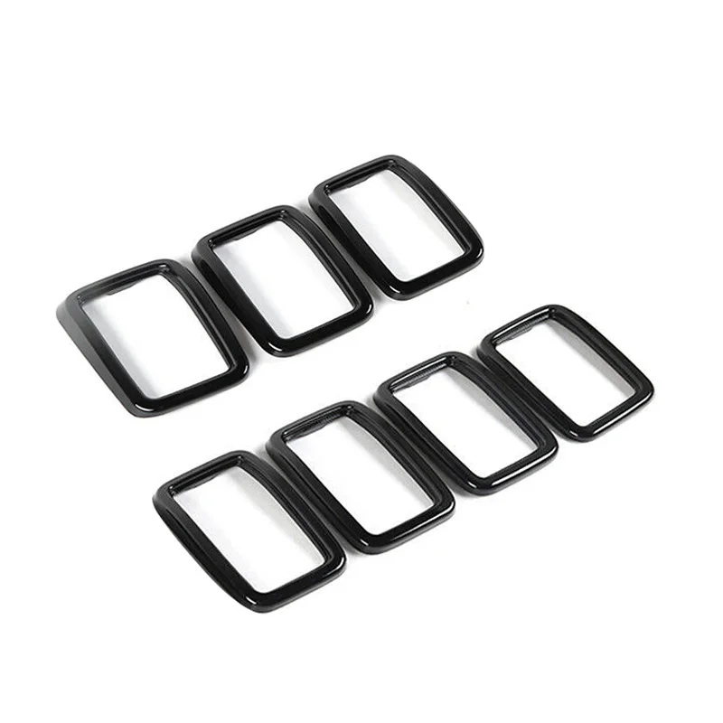 Новая передняя решетка гриль вставка кольцо Накладка подходит для Jeep Grand Cherokee 2017