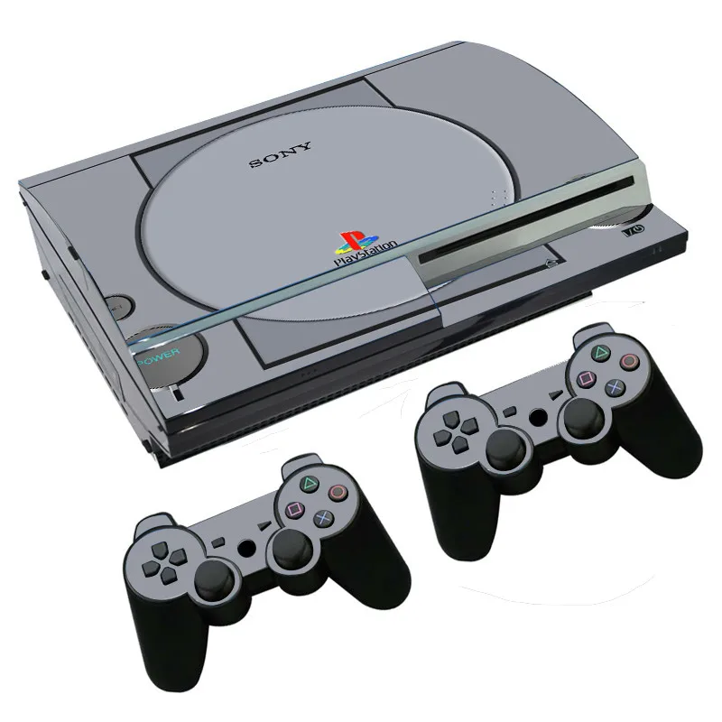 Стильная виниловая наклейка PS1 для PS3 Fat PlayStation 3 и контроллеров Skins | Электроника