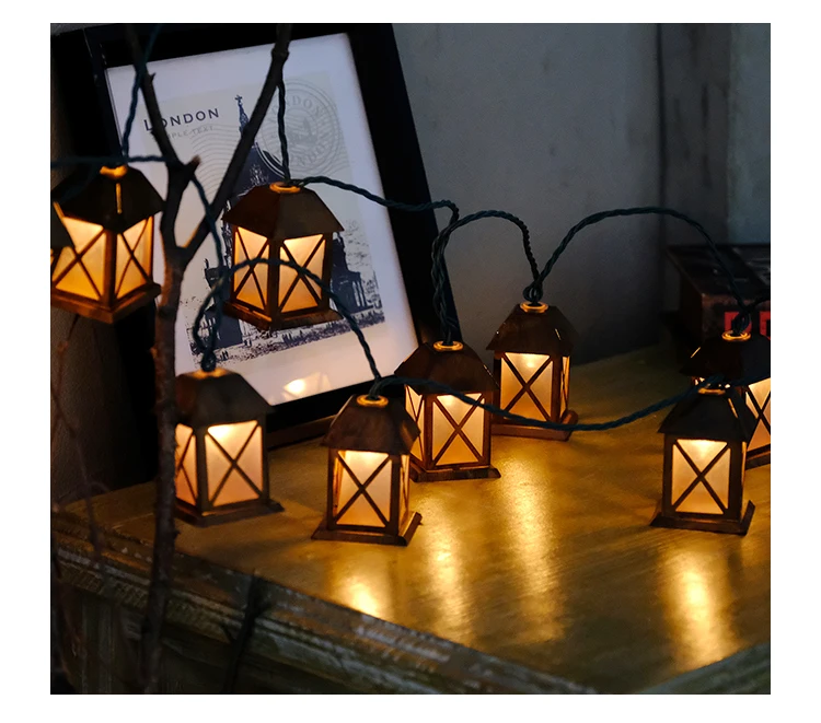 KHLITEC светодиодная гирлянда в стиле ретро для улицы Рождественская дома украшения