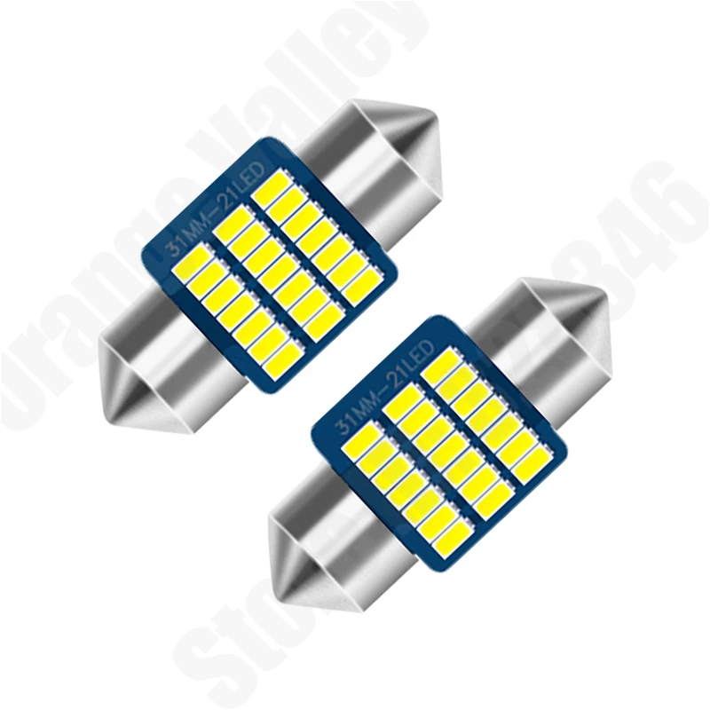 500 шт. гирлянда c5w LED 31 36 39 41 мм 21 30 Светодиодная лампа 3014 для внутреннего освещения