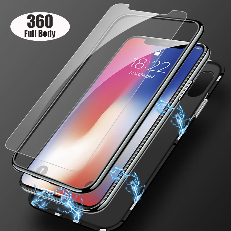 Роскошный чехол для Apple iPhone 7 8 Plus X 10 XS Max XR прозрачный стеклянный задней панели