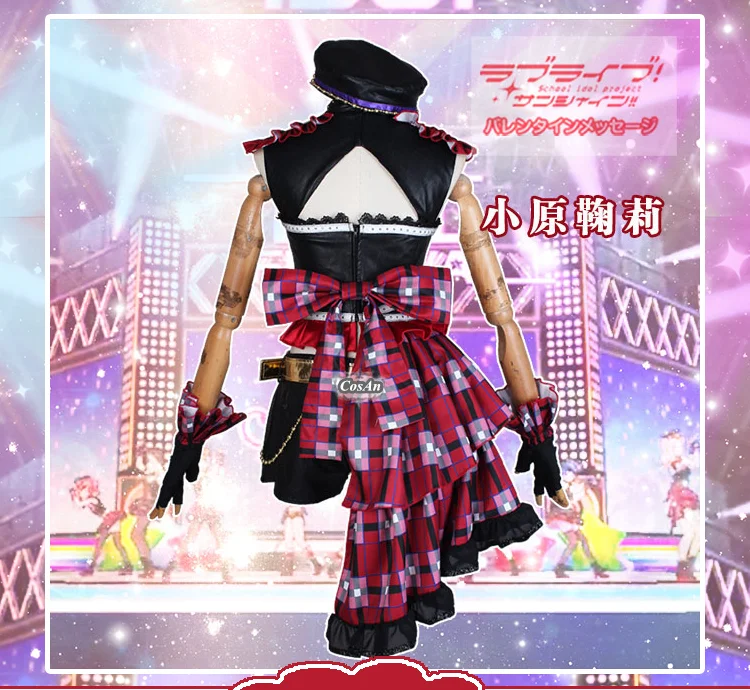 Аниме LoveLive!Sunshine! Охара Мари косплей костюм Aqours Wake Up Challenger! Форма вечерние Одежда