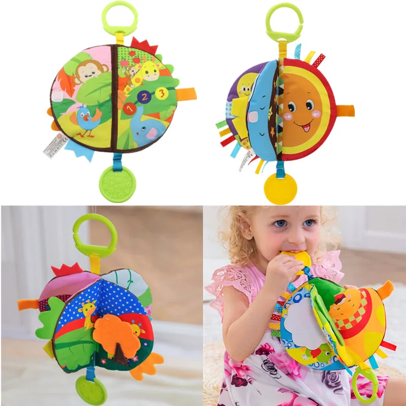 

Мультяшная детская Интерактивная тканевая книга Нетоксичная для новорожденных ржащая ткань раскраска для детей детская книга