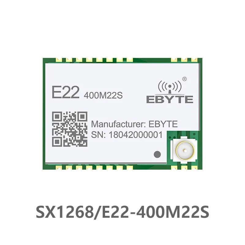 E22 400M22S SX1268 433 МГц передатчик и приемник 22dBm IPX печать антенна отверстия коннектор