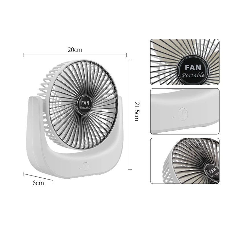 

USB Mini Handheld Mute Desktop Fan Portable Electric Fan Fan Summer for Home Outdoor Desk