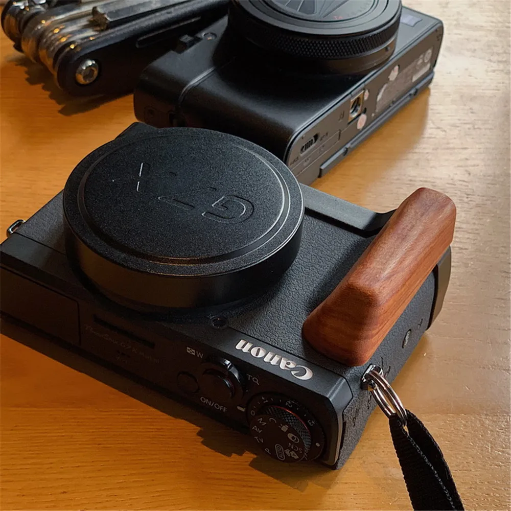 Деревянная рукоятка с алюминиевой основой Кронштейн для CANON G7X