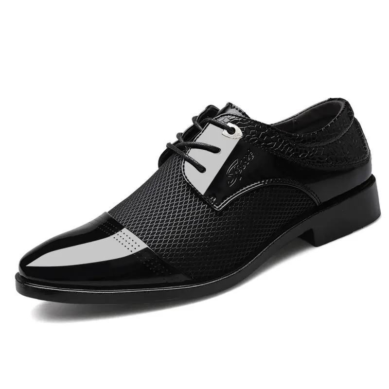 

Men Genuine Business Leather Shoes Men Trendy Formal Dress Shoes Male Office Wedding Flats Footwear Casual Shoes for Mens