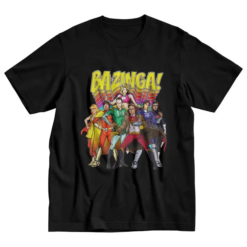 Футболка мужская с теории Большого взрыва тенниска из чистого хлопка коротким