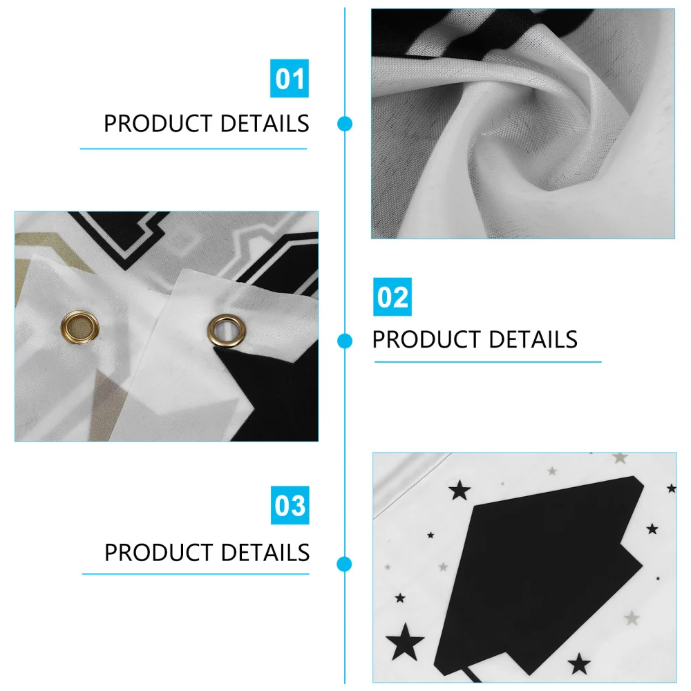 

1 Set of 3Pcs 2021 Graduation Door Banner Photo Booth Backdrop Banner Porch Sign