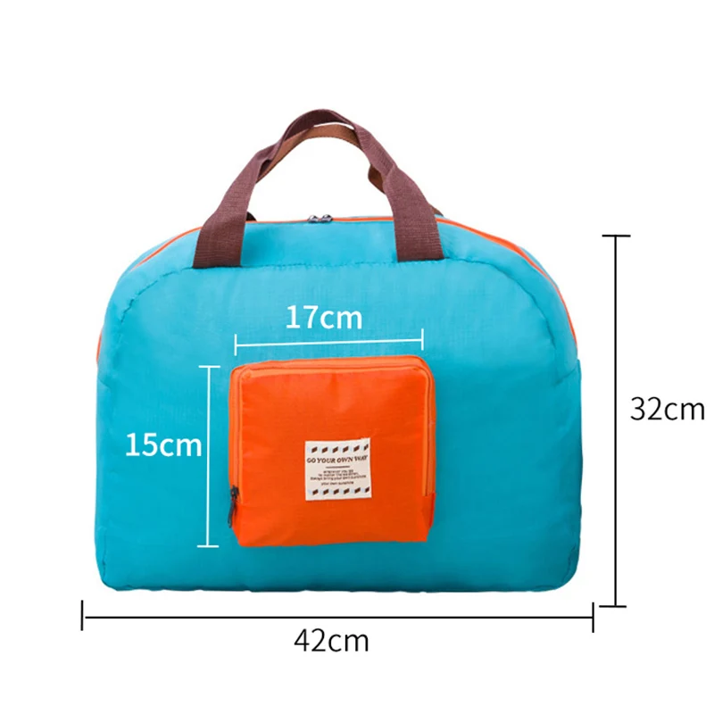 

Travel Luggage Organizer Foldable Travelling Handbag Dustproof Nylon Duffle Package Pouch Women Lightweight Storage Bags XA501F