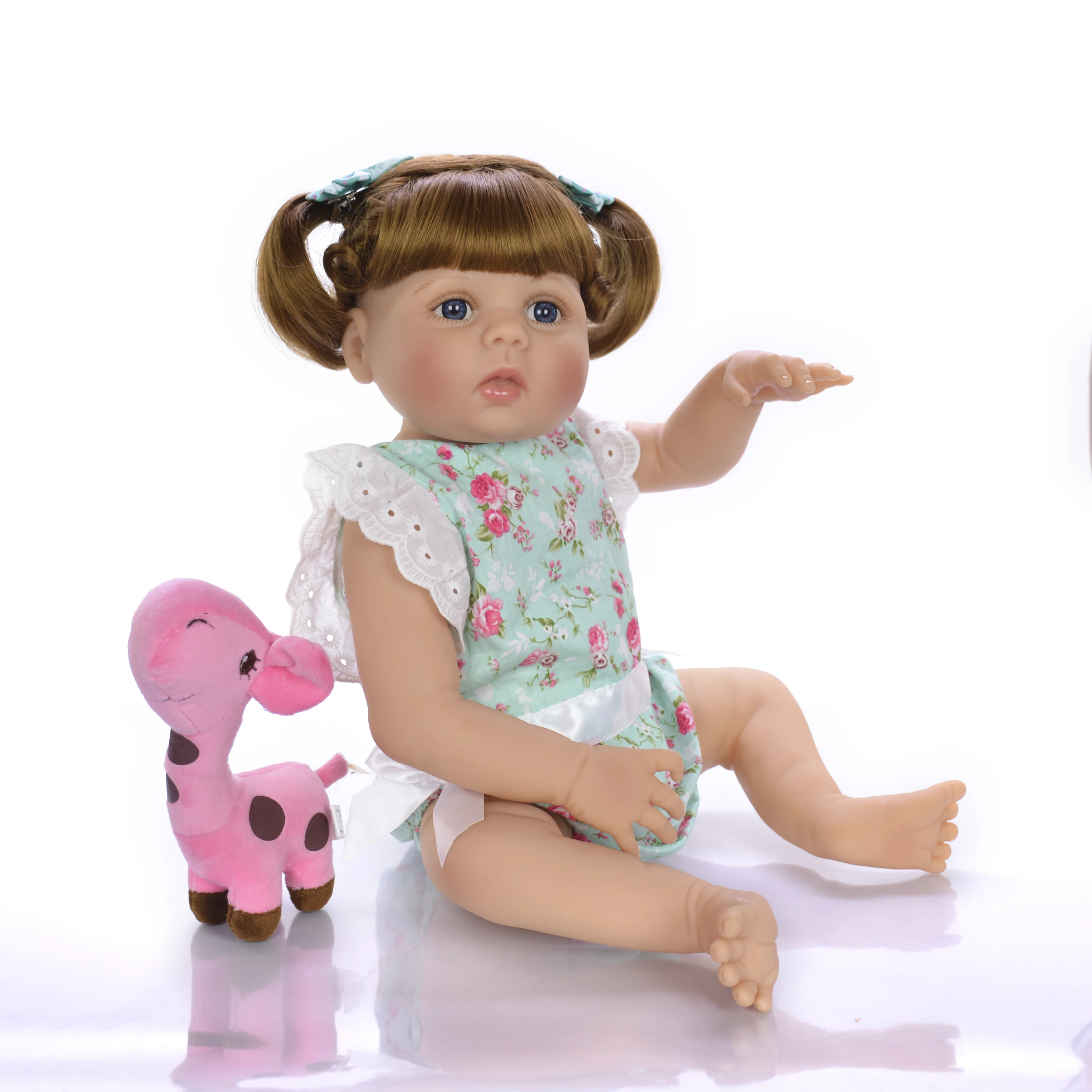 Кукла реборн KEIUMI 23 дюйма с косами