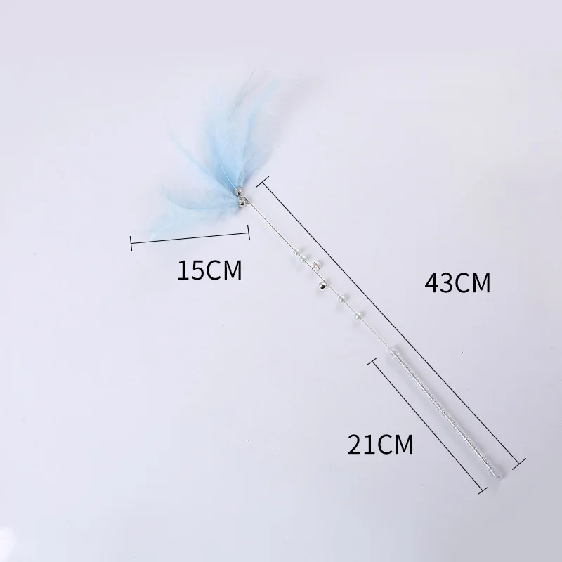 Сказочная палочка с перьями кошачья интерактивная игрушка 4 цвета новый стиль