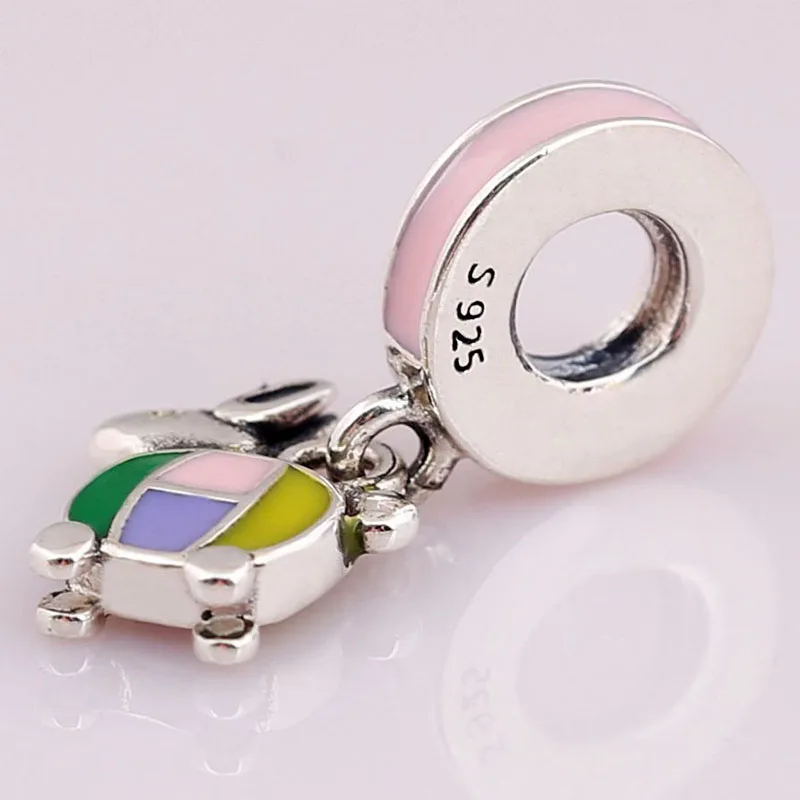 

100% 925 Sterling Silver Charm New Lovely Auspicious Jewelry Pendant Fit Pandora Women Bracelet & Necklace Diy Jewelry