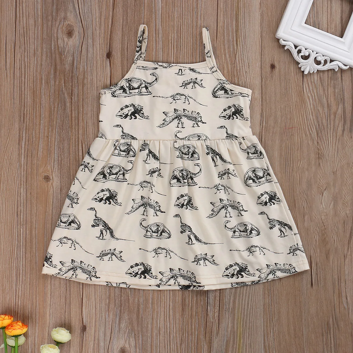 Летние платья для девочек 1-5 лет модное черно-белое платье без рукавов с принтом