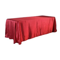 228x335cm rectangle solid color satin wedding tablecloth table cloth for hotel banquet party events decoration table cover