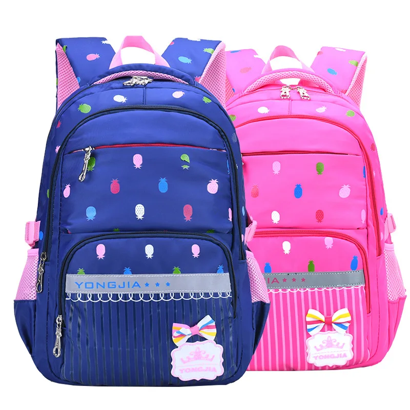 

New Large Schoolbag Cute Student School Backpack Printed Waterproof Bagpack girls Bags 6-12 years old Backpacks 1-6 year offload
