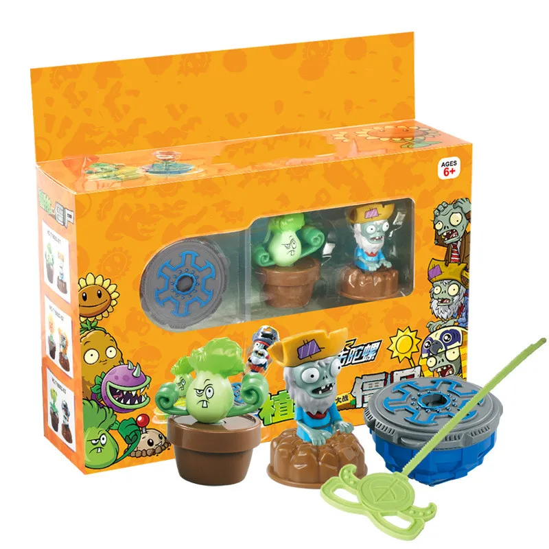 Beyblade Burst Plants vs Zombies ударная игра игрушка Растения против зомби модель виниловые фигурки экшн-игрушки кукла игра для детей