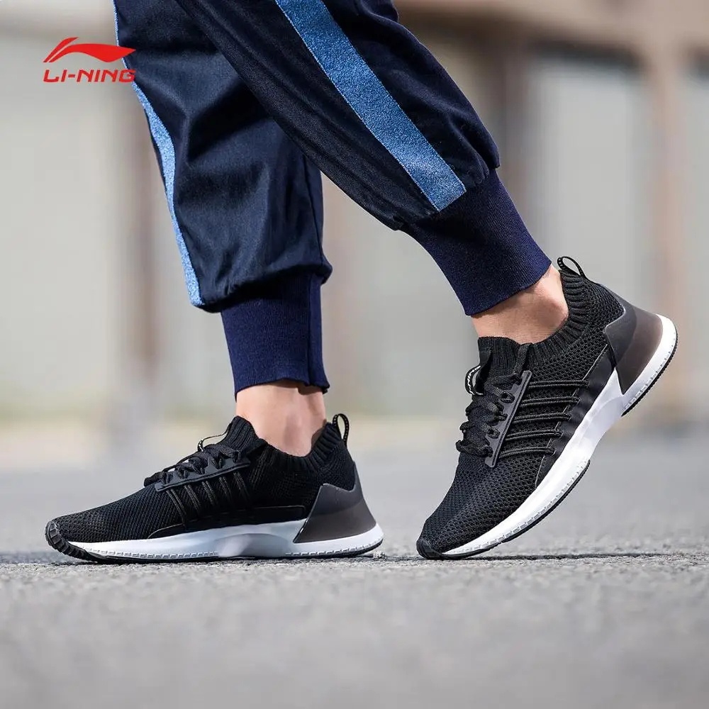 Li-Ning Женская свободная бегун I Классическая обувь для ходьбы li-ning CLOUD LITE однотонные Тканные спортивные стельки для обуви кроссовки AGCN194 SJAS18
