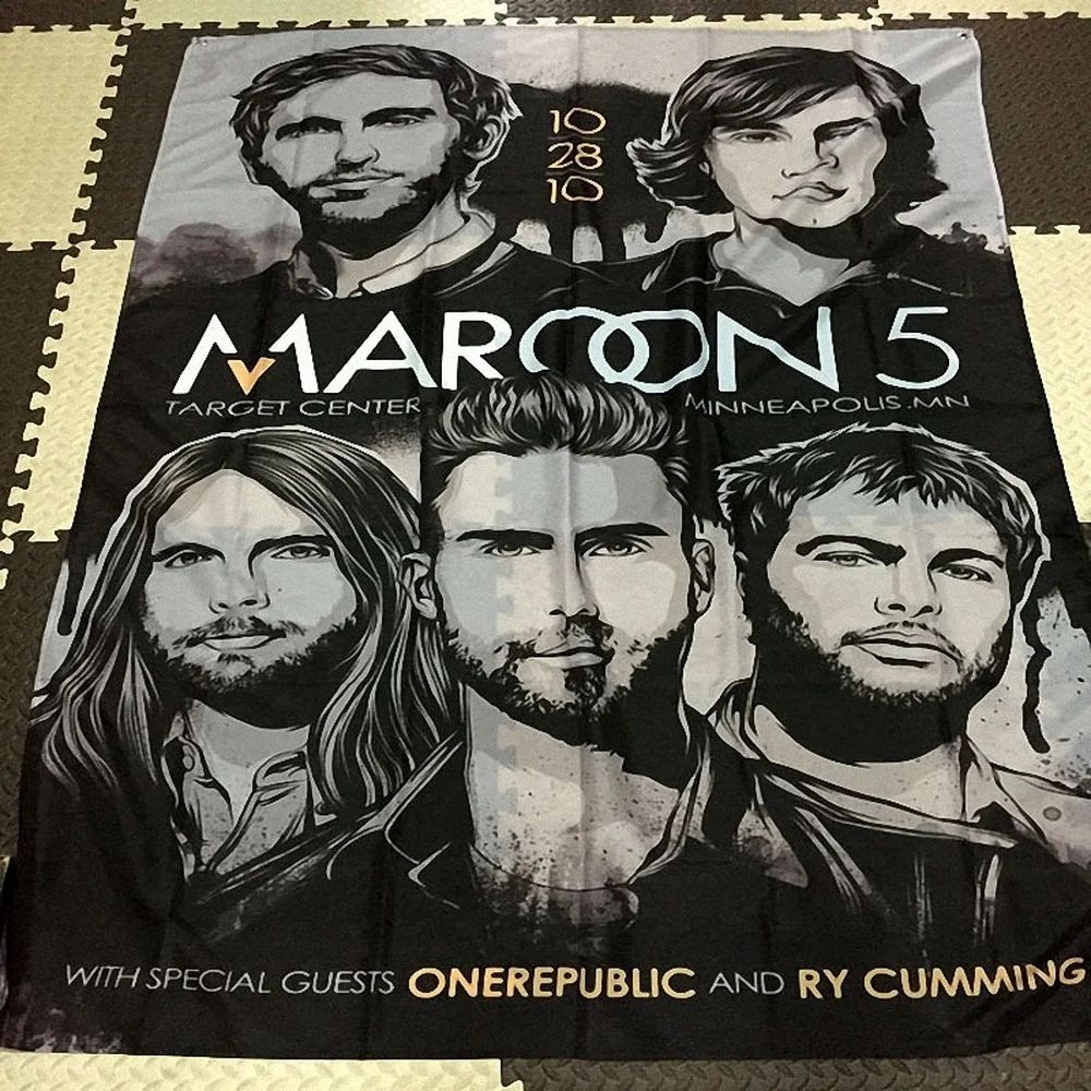 

Pop Rock Band Flag & Banner HD Canvas Printing Art Tapestry Mural Wall Decoration Famous Singer Posters Rock Music Wall Stickers
