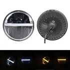 7 дюймов автомобильные аксессуары светодиодный DRL ангела фары для Lada Niva 4X4 для Jeep JK по низкой цене для мотоцикла Harley