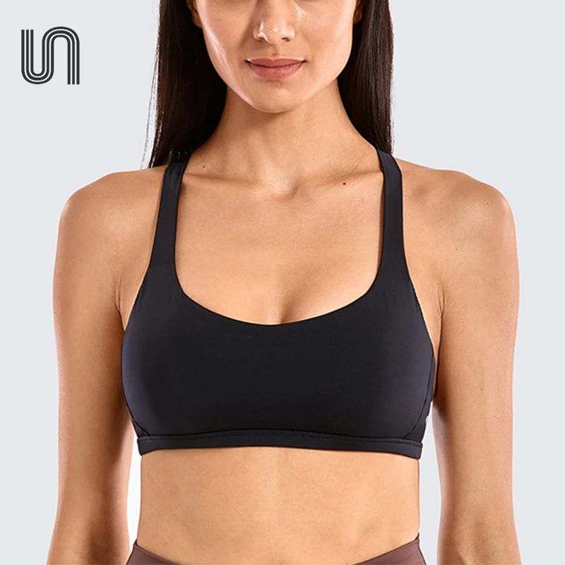 

Skinny Sports Bras Women Yoga Crop Tops For Fitness Solid Black Criss Cross Backless Sexy Vests Gym Clothes Workout Sportswear