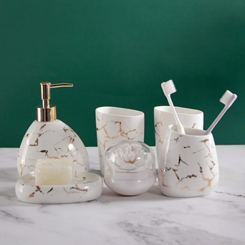 Набор керамических аксессуаров для ванной комнаты набор из 4 7 предметов