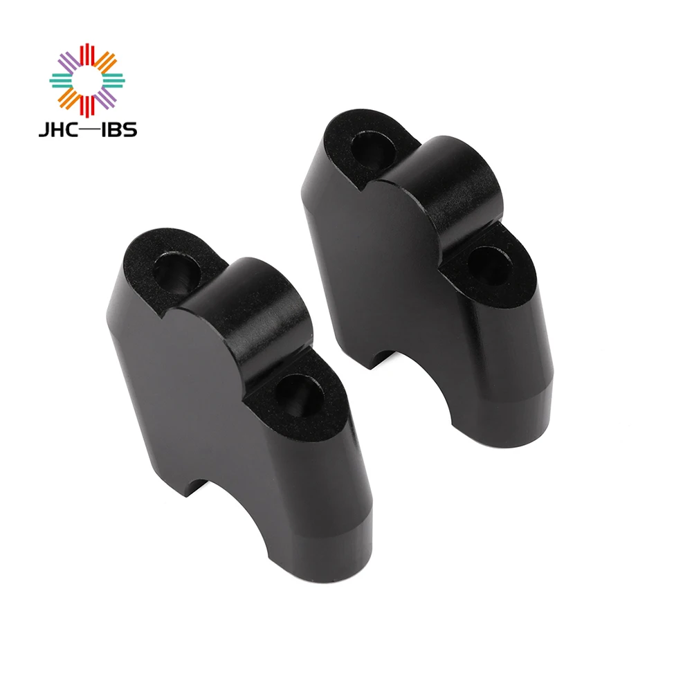 Мотоцикл серебряный и черный CNC алюминий Ручка Бар Крепление Зажим адаптер