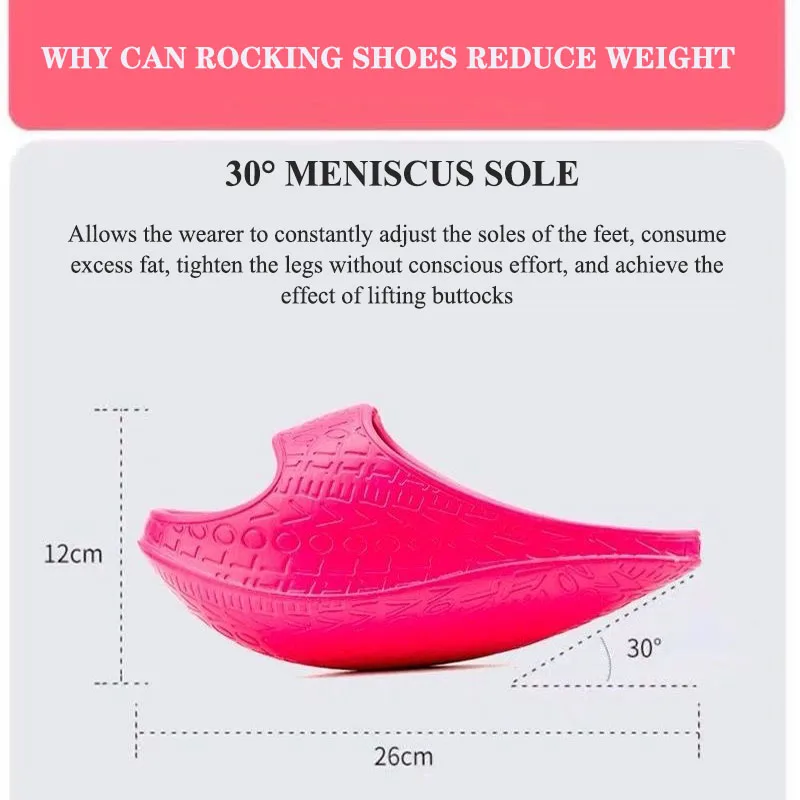 8 Colors Women's 2021 New Body-Shaping Rocking Slippers Slimming Leg Beauty Foot Hip Thin Yoga Massage Lose-Weight Sandals