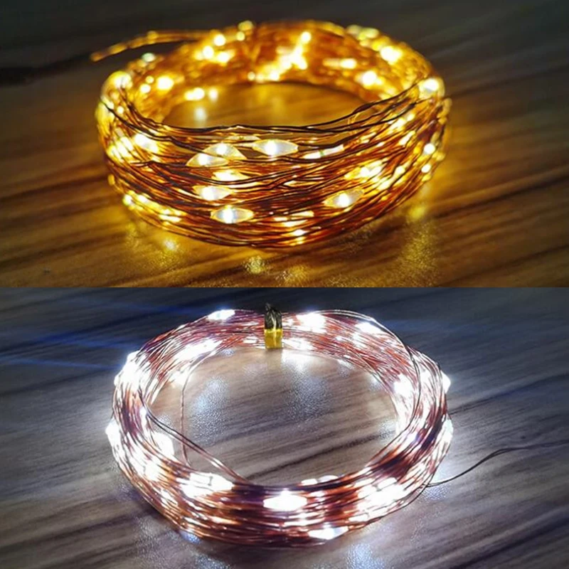 Гирлянда из серебристого провода 3 м 30 светодиодов | Украшения и аксессуары