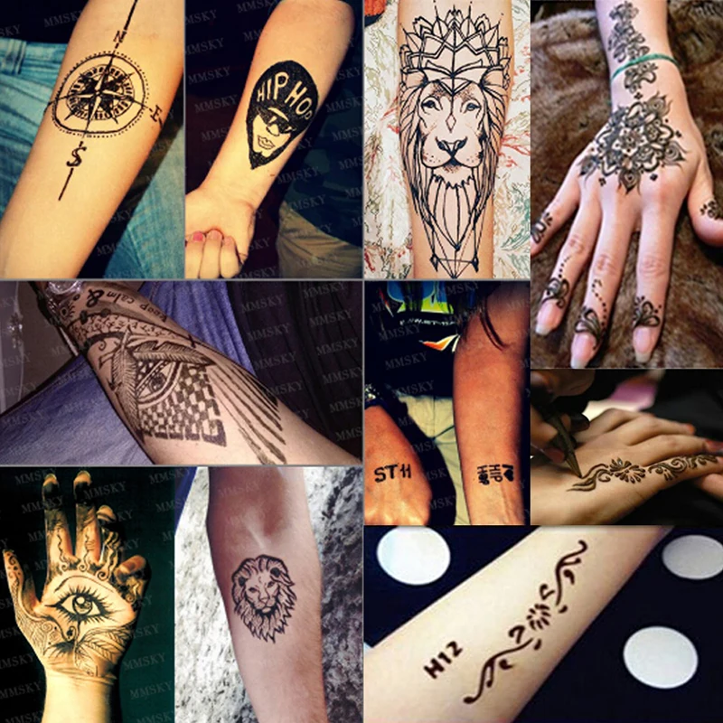 Индийская хна паста временная татуировка Водонепроницаемая краска для тела hena