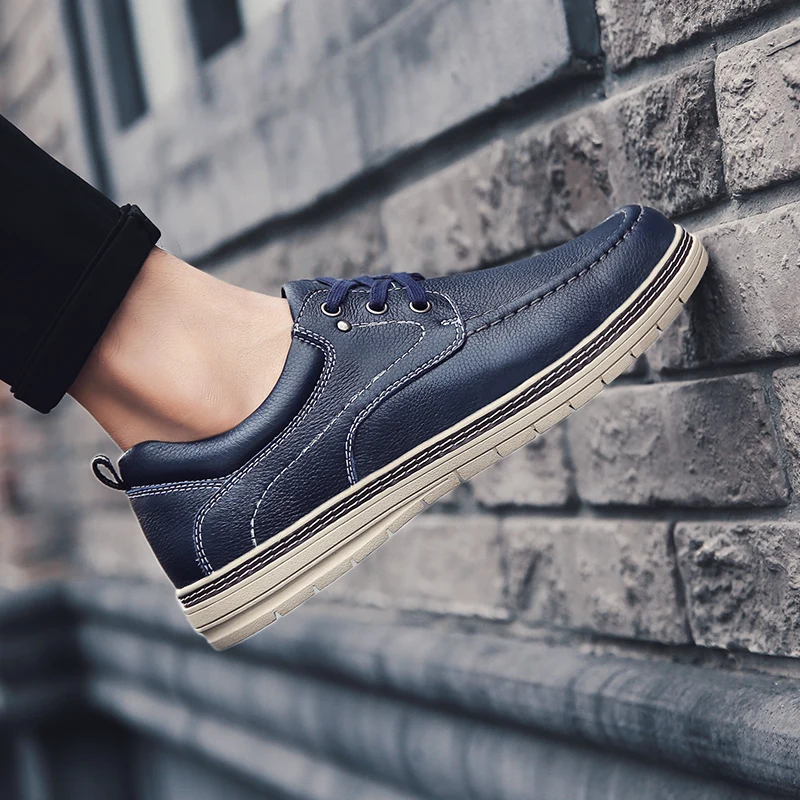 Лидер продаж мужские туфли из натуральной кожи на плоской подошве туфли-оксфорды