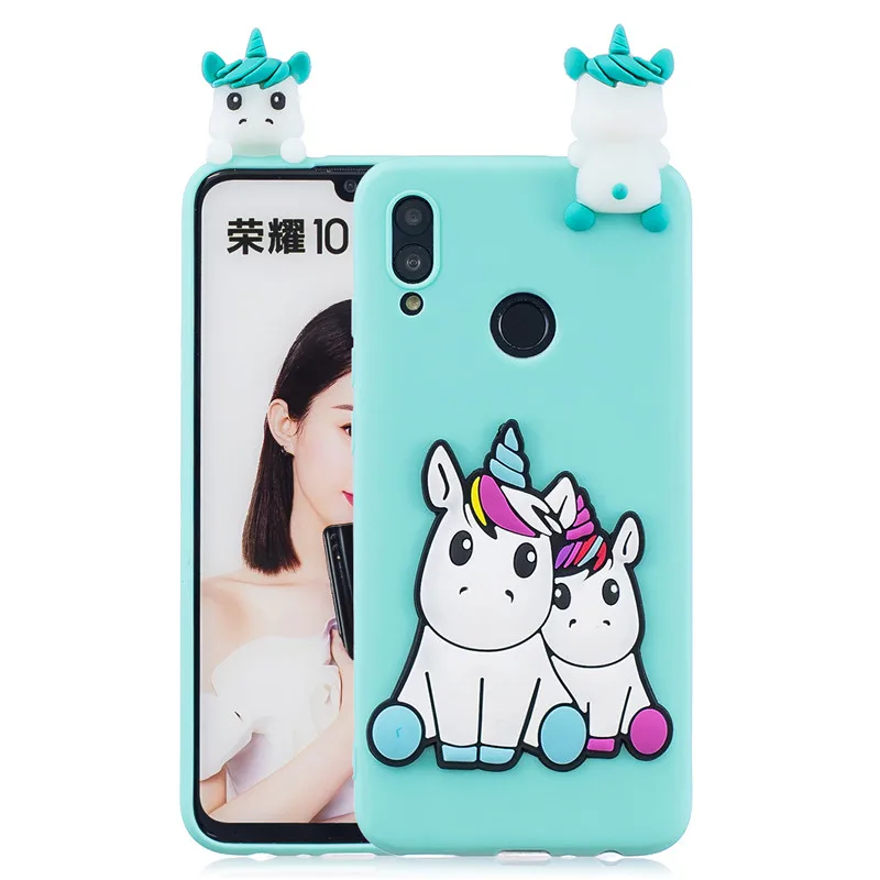 Мягкий ТПУ чехол с 3D рисунком для Huawei P Smart Z Honor 8 9 10 Lite 7A 7S 8A 8X 8S 9A 9S 9X 10i панда