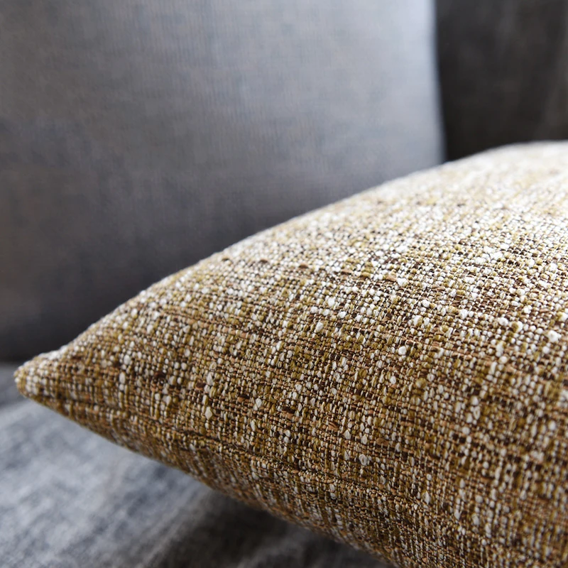 Утолщенная тканевая льняная большая подушка для дивана кровати головы поясная