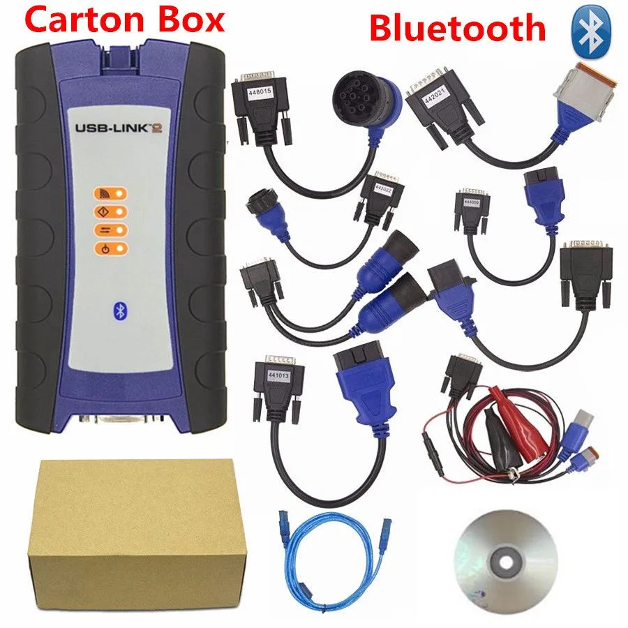 BT CARTON Новейший NEXIQed 2 USB Link дизельный тяжелый грузовик диагностический инструмент NEXIQed USB/Bluetooth USB ссылка грузовик полный набор DHL - Цвет: BT CARTON