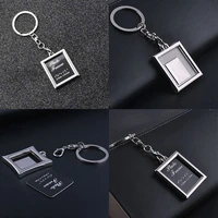 key chain trasparente per foto cornice portachiavi a forma di portachiavi con