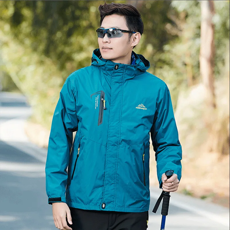 Весенне-осенний мужской однослойный плащ куртка уличный тонкий