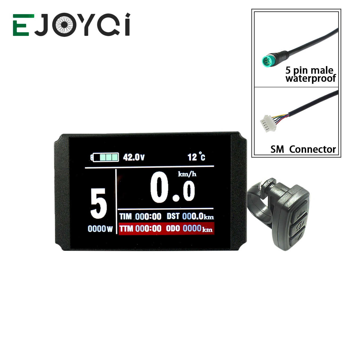 EJOYQI Ebike LCD 8H дисплей 24V 36V 48V USB SM водонепроницаемый разъем аксессуары для