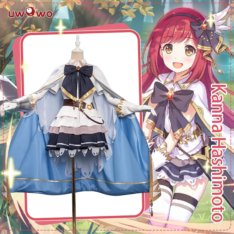 

【Только S/m】 uwowo игра принцесса подключение! Re:Dive Kanna Hashimoto; Карнавальный костюм; Милое платье для девочек; Косплей