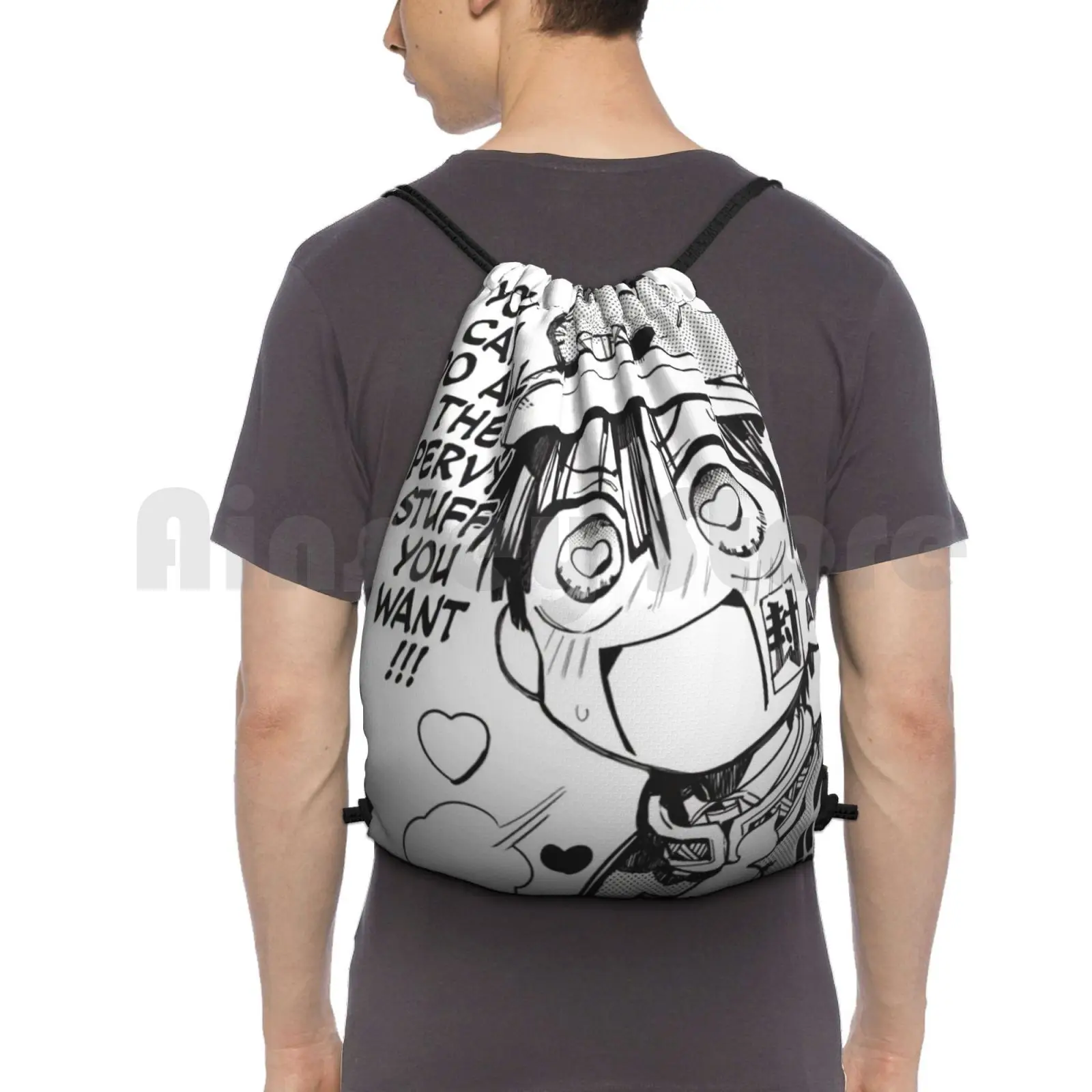 

Jibaku Shounen Hanako-Kun — Toilet Bound Hanako-Kun Backpack Drawstring Bag Riding Climbing Gym Bag Toilet Bound Hanaku Kun