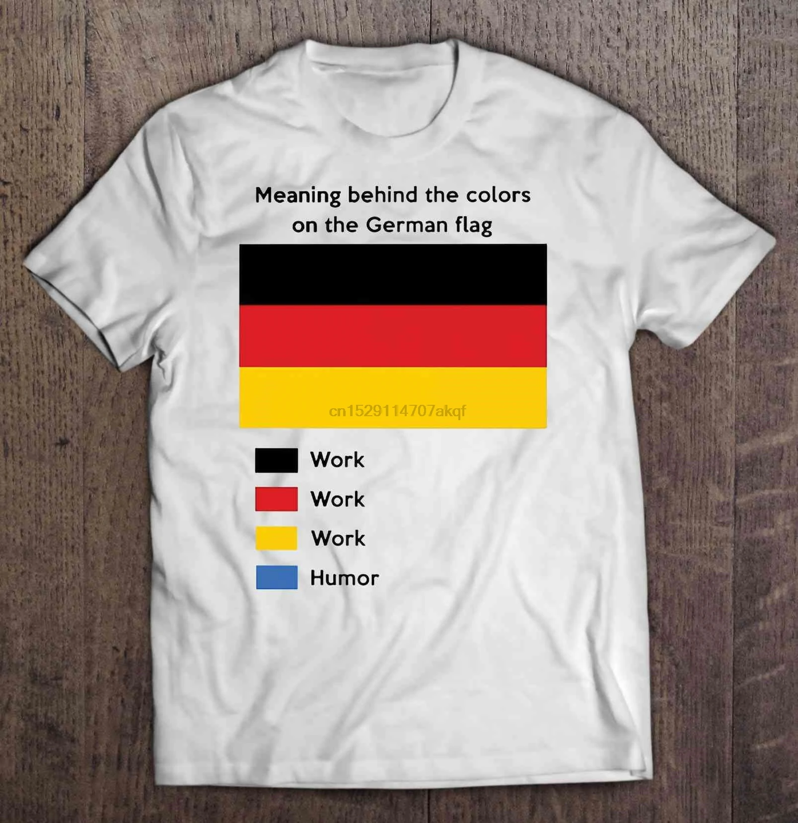 Мужская забавная футболка модная значение цветов на немецкий флаг работа и