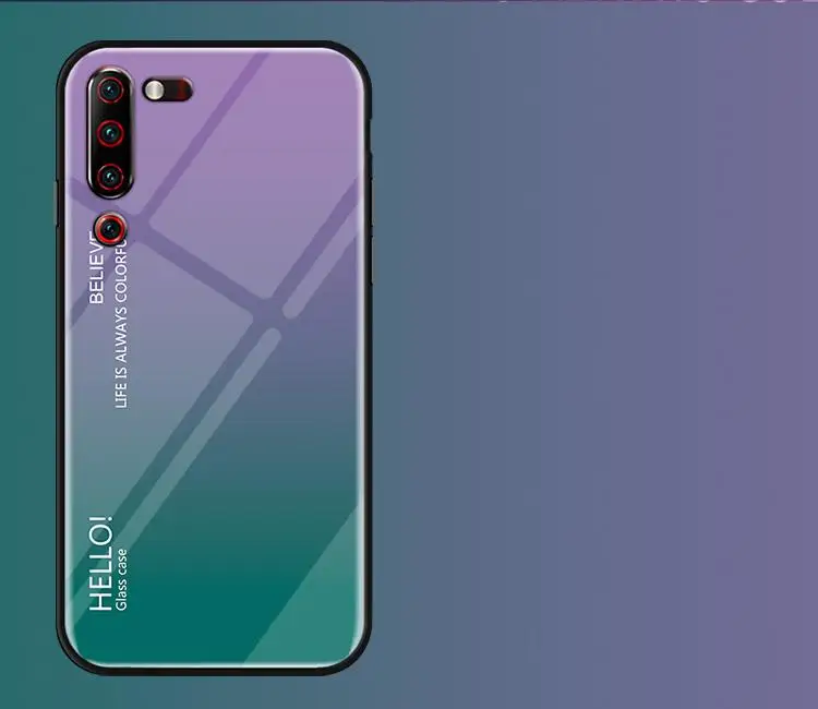 Для lenovo Z6 Pro Lite чехол модный жесткий закаленное стекло роскошный градиент задняя крышка чехол для lenovo Z5S Z6lite Z6Pro чехол для телефона