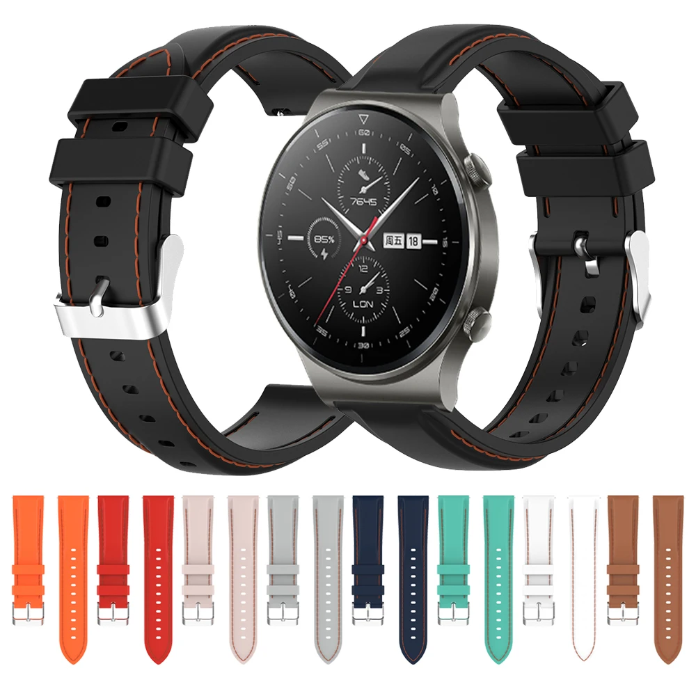 

Ремешок силиконовый для Huawei Watch GT 2 Pro, браслет для наручных часов GT2 42 мм 46 мм GT 2e, аксессуары для часов