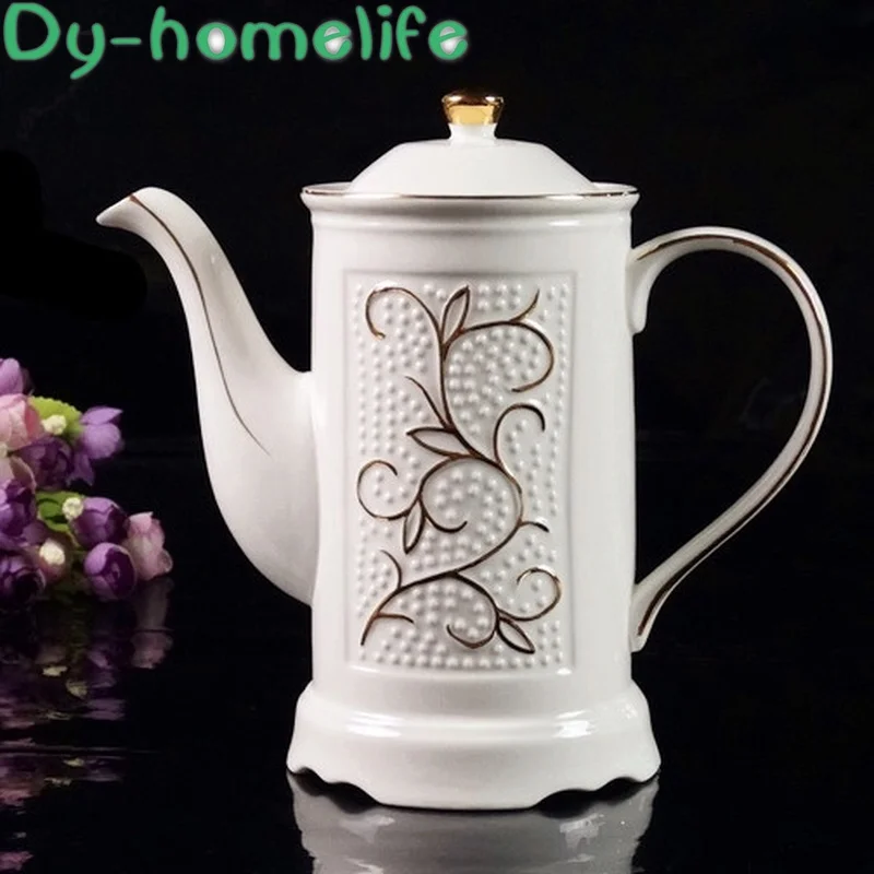 15 шт. европейский стиль тисненый ручная роспись золотая линия керамический