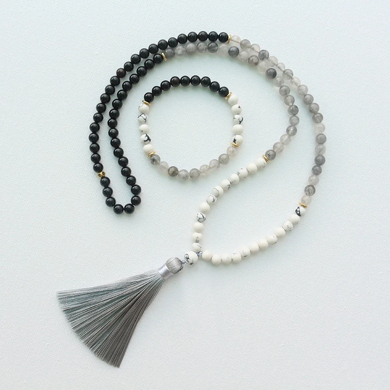 6 мм бусины из натурального камня Howlite черный оникс исцеление мини наборы