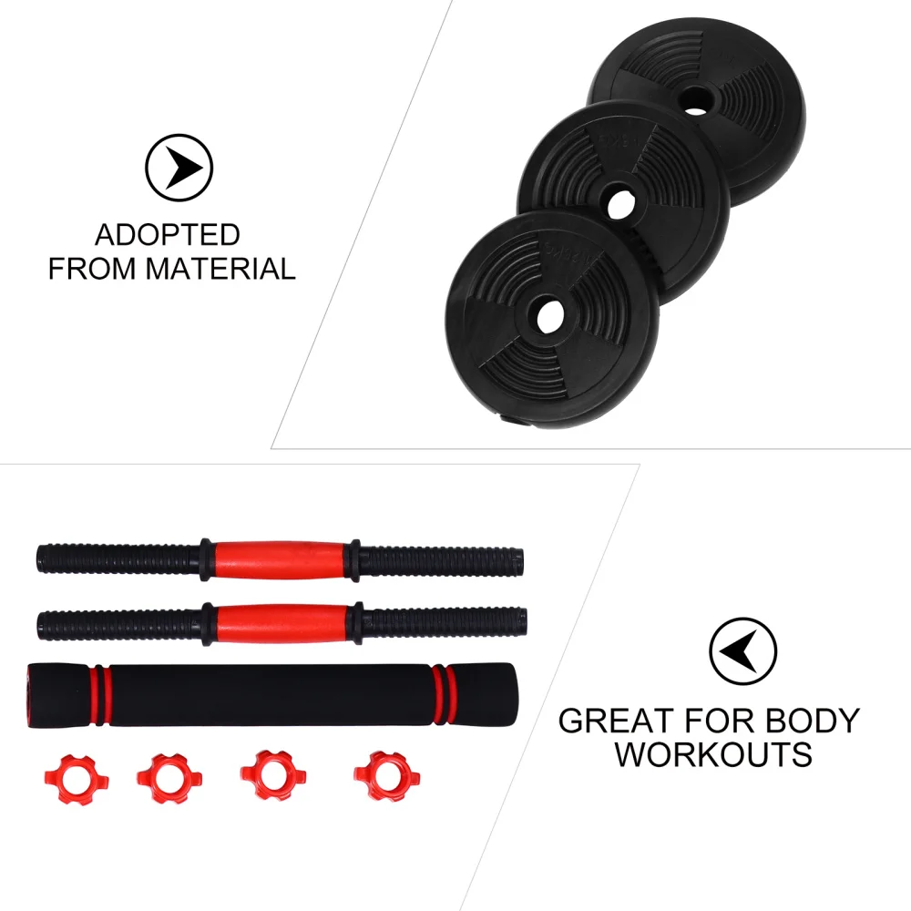 

1 Set Practical Gym Dumbbell Rubber Coated Dumbbells Household Fitness Equipment