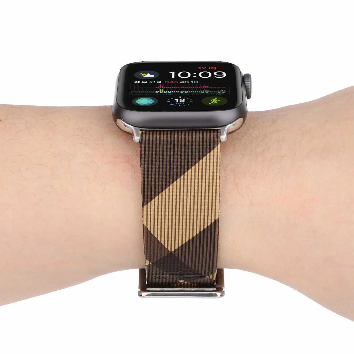 Натуральная кожа ремешок для наручных часов Apple Watch, ремешок 44/40 мм обувь для мужчин и женщин часы ремешок 42 38 мм и нержавеющая сталь металлический корпус для наручных часов iwatch серии 5 4 3 2 1