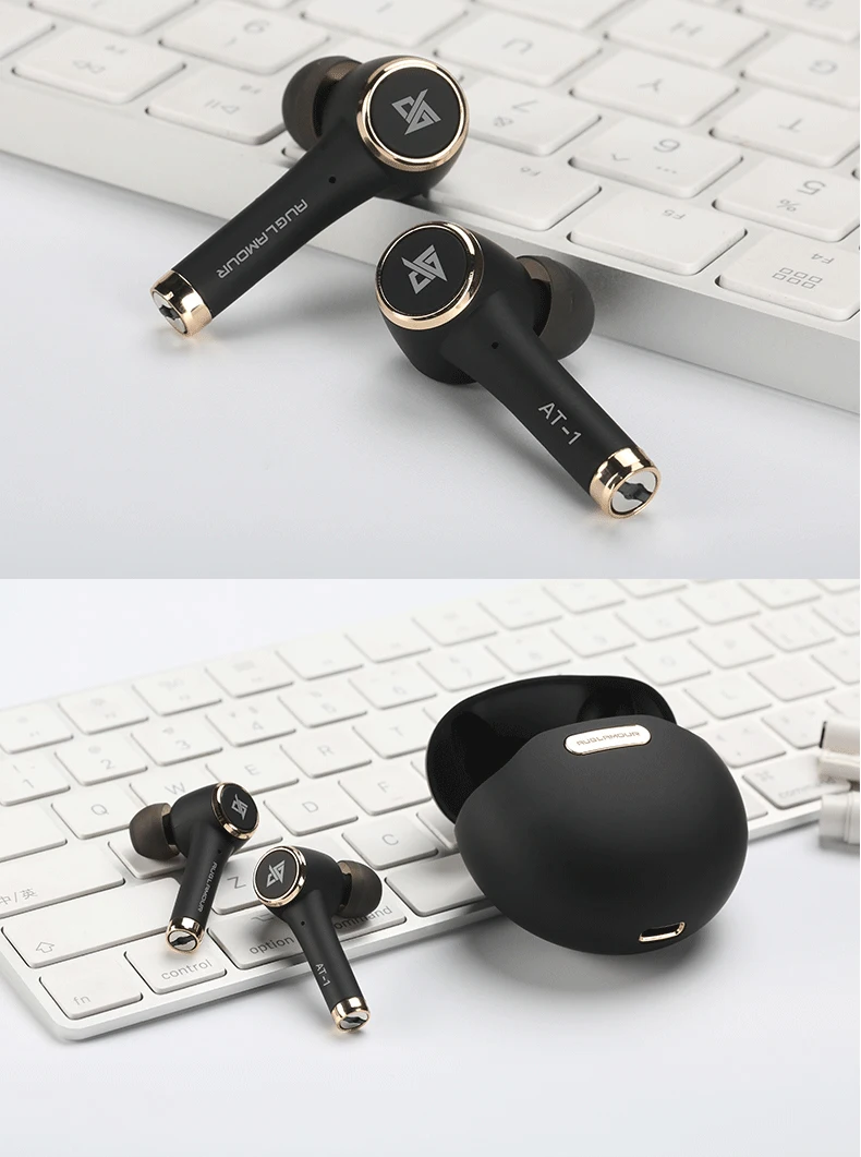 AUGLAMOUR AT-1 TWS Bluetooth 5,0 беспроводные наушники IPX5 водонепроницаемые спортивные AT1 HiFi наушники-вкладыши