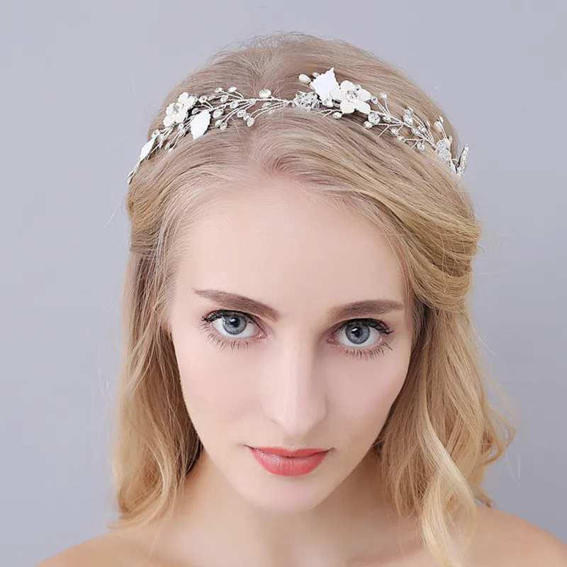 

MYFEIVO Wedding Bridal Headdress Headband Forehead Chain Wedding Hair Accessories HQ1421