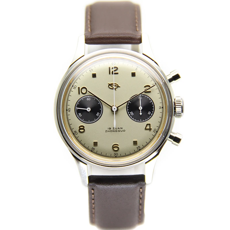 Реальные 1963 Ретро часы ST 1901 двигаться Для мужчин футболка Air Force Pilot Хронограф